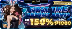 First time deposit 3 days Free bonus and get 150% bonus!